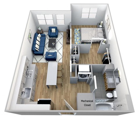 One Bedroom One Bath